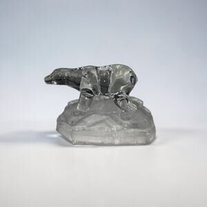 Vintage Cristal d’Arques Lead Crystal Polar Bear Figurine - Great Condition